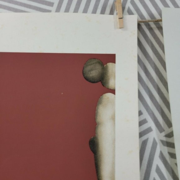 Vtg 70s Silkscreen Poster 1973 Callander page Johannes Schreiter Print Art 23x16 - Picture 4 of 12